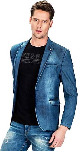 Cipo & Baxx Sakko mit Used-Look-Waschung