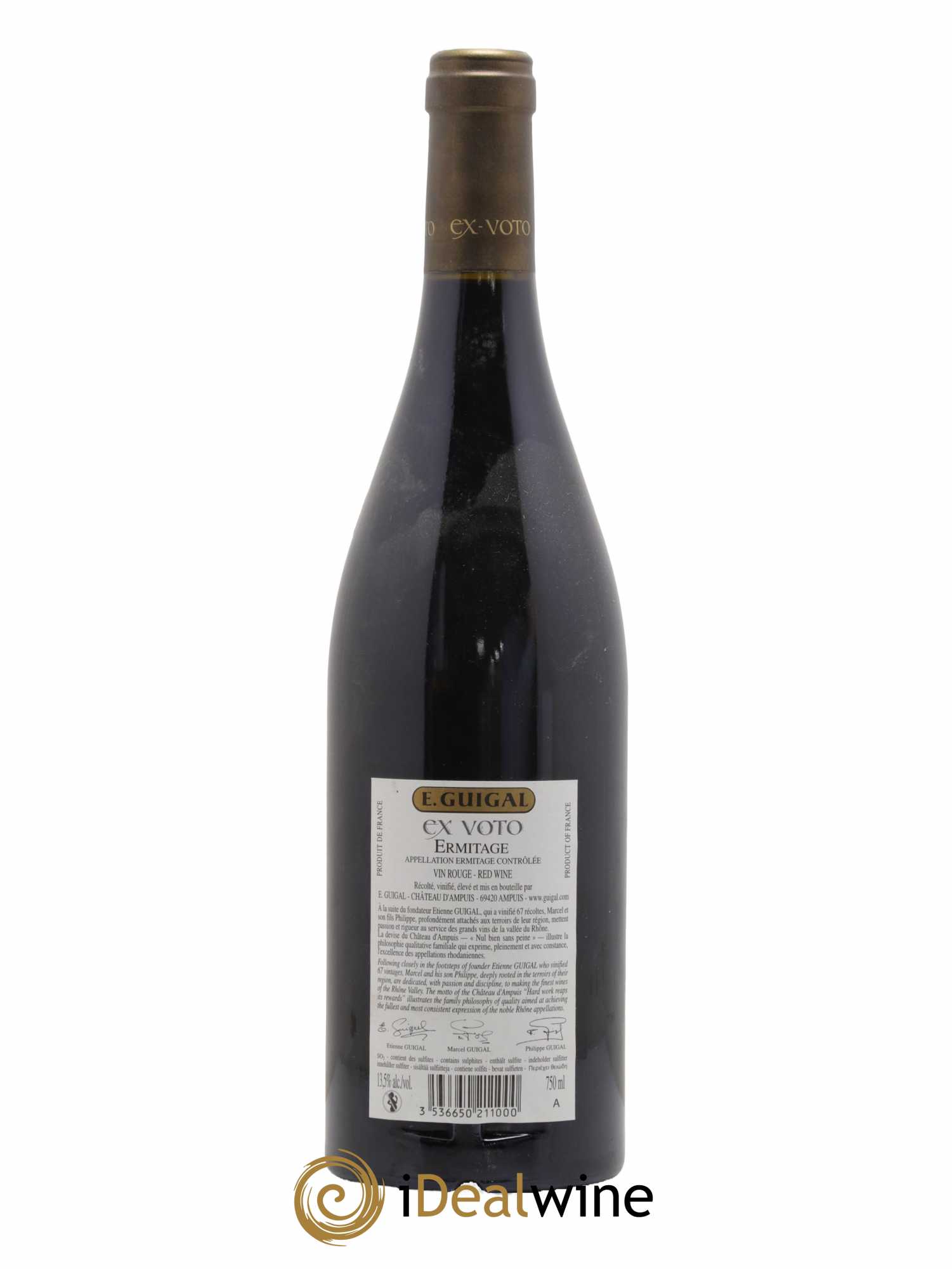 Ermitage Ex Voto Guigal  2010 - Lot de 1 Bouteille