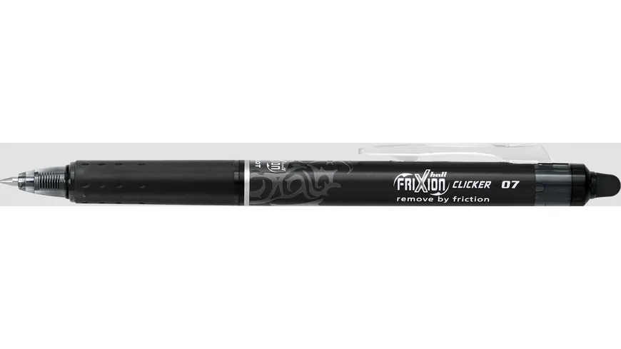 PILOT Tintenroller FriXion Clicker 0.7 (M) + Mine Schwarz