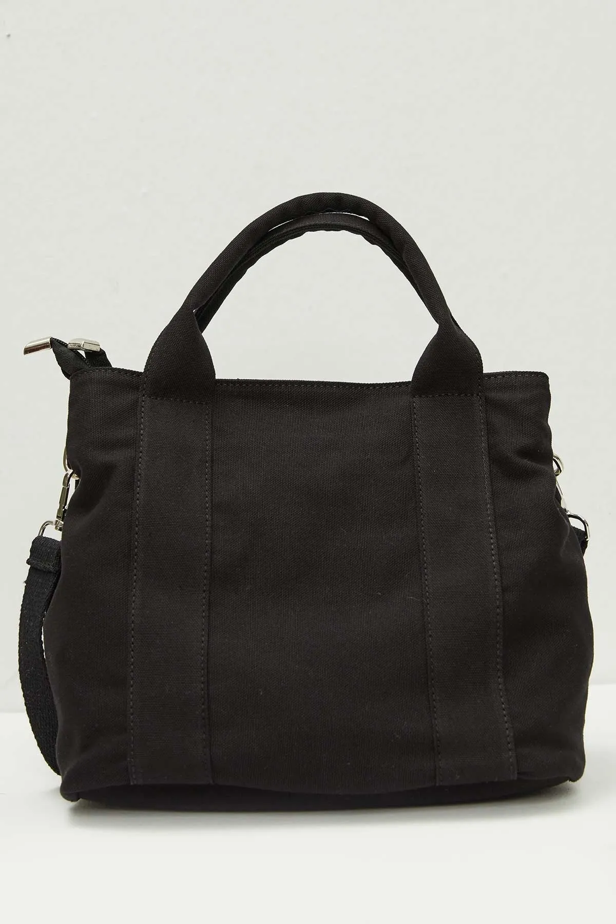 Manuka  Double Eyed Canvas-Einkaufstasche Schwarz