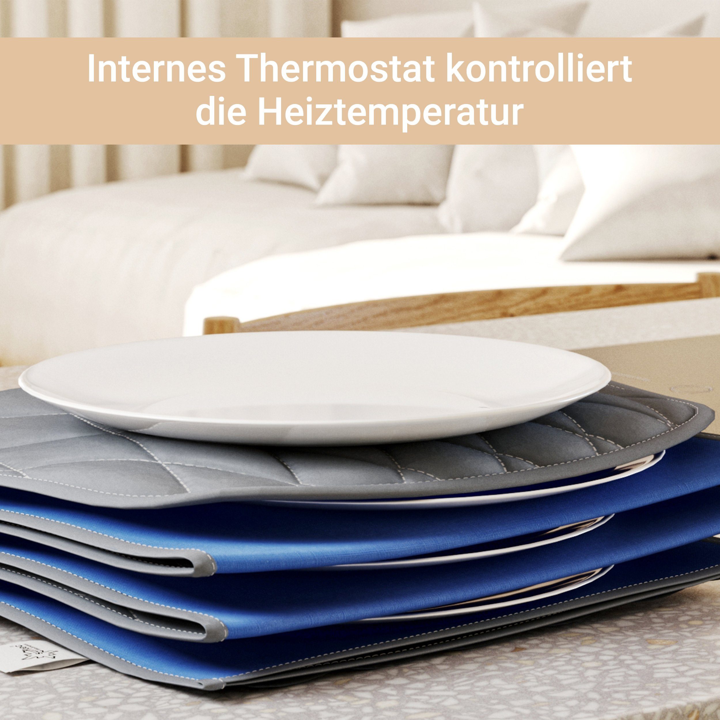 Suntec Wellness Tellerwärmer TLW-7024 masterclass, Geschirrwärmer für 10 Teller, 2 m Länge, bis zu 70°
