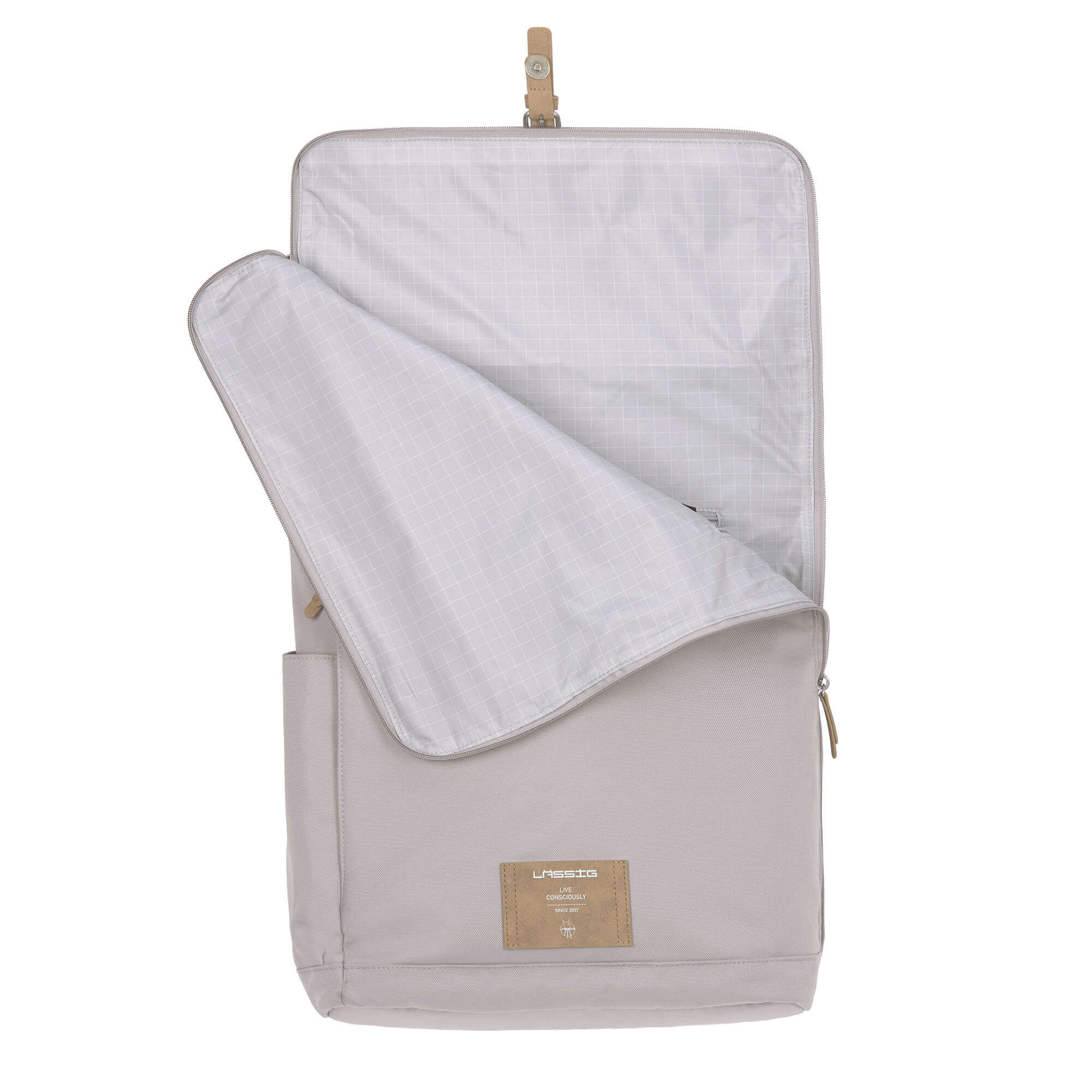 Wickelrucksack - Rolltop Backpack, Grey