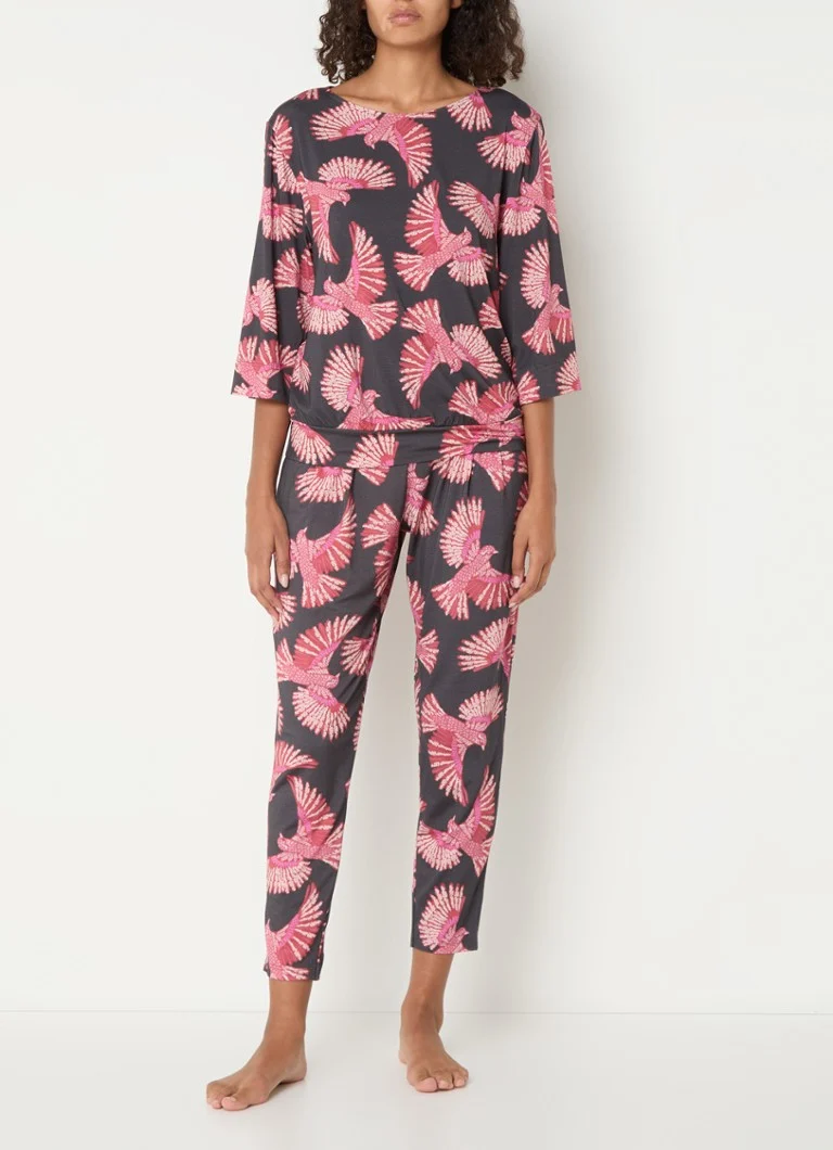 Mey Flying Bird pajama top with print