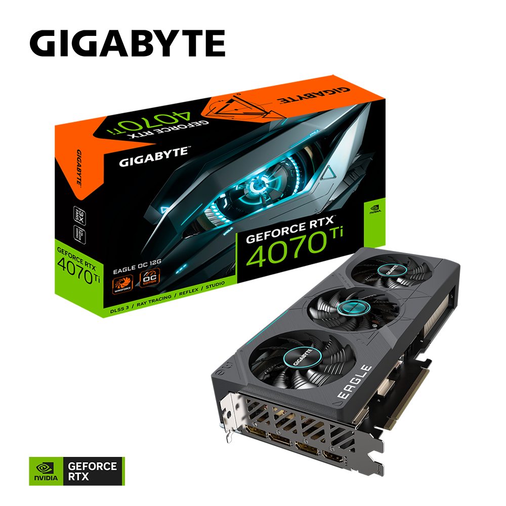 Gigabyte GeForce RTX™ 4070 Ti EAGLE OC 12G Grafikkarte (12 GB, GDDR6X)