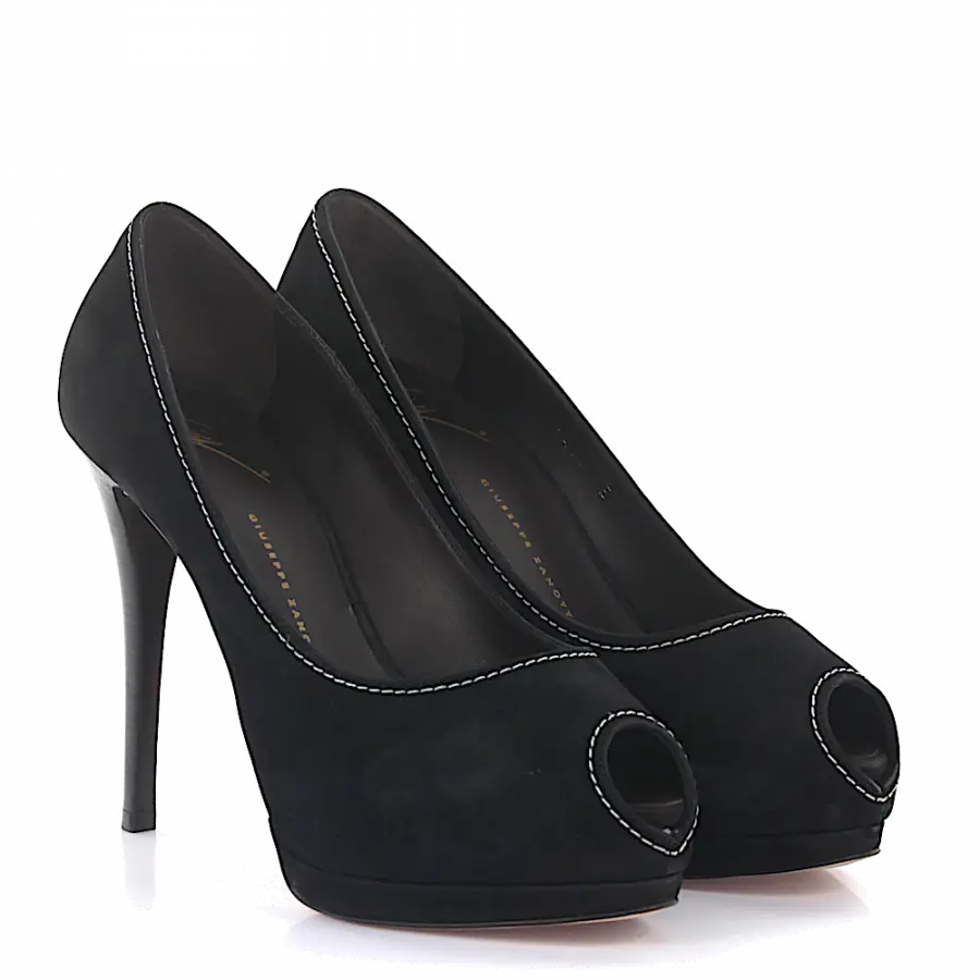 Giuseppe Zanotti - High Heel Peeptoes - schwarz