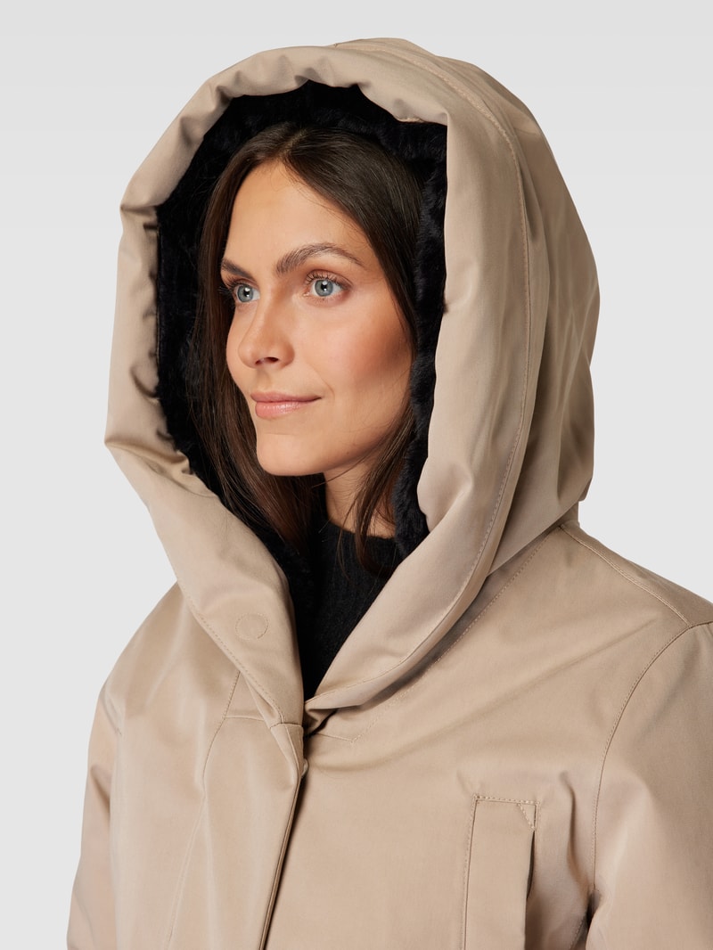 Parka mit Kapuze Modell 'BRITT' in beige