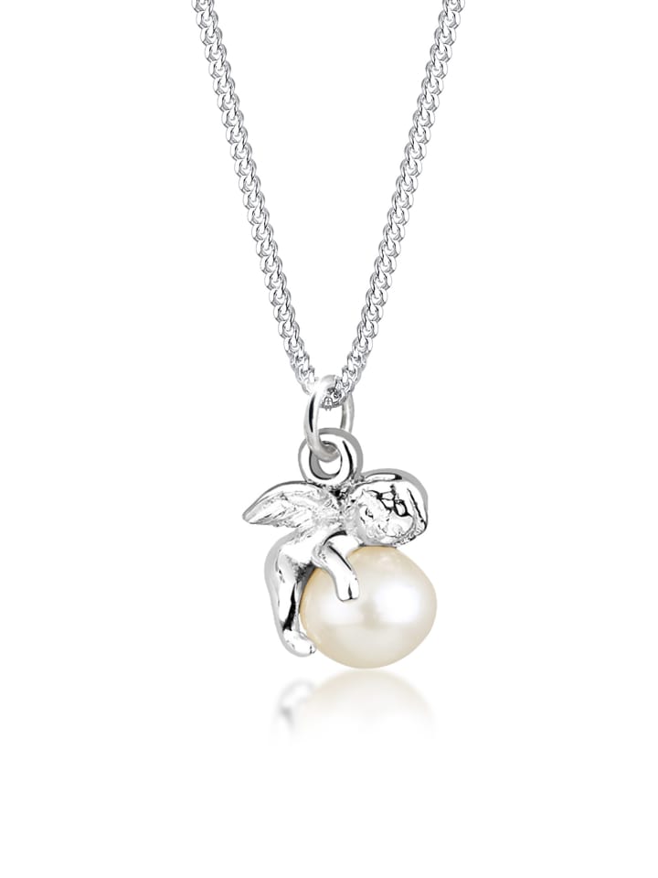 Elli Halskette 925 Sterling Silber Engel in Weiß günstig kaufen