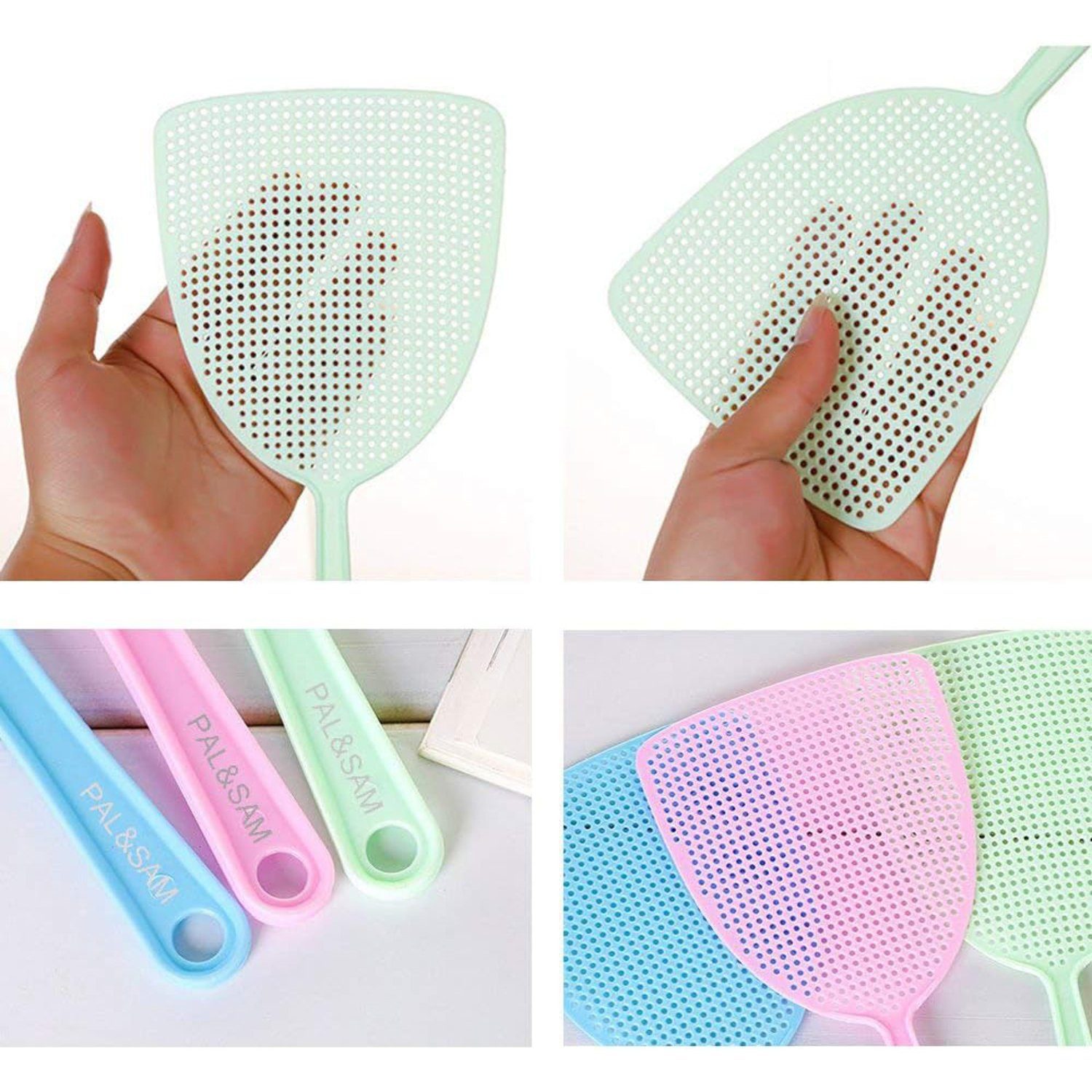 Devenirriche Fliegenwedler 3 Stück Fliegenklatsche,Fly swatter,Fliegenschutz,mückenschutz