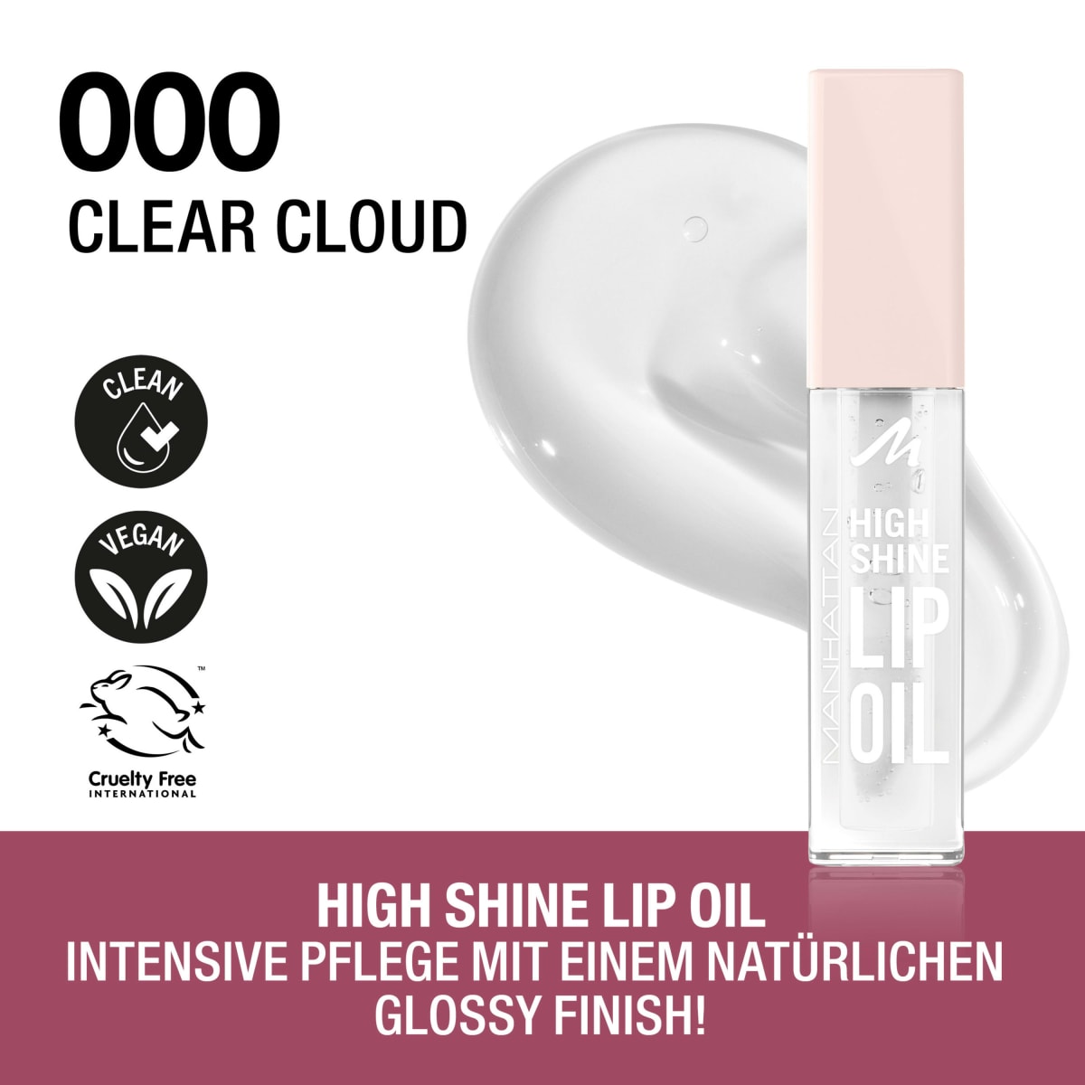 Lippenöl High Shine 000 Clear Cloud, 4,5 ml