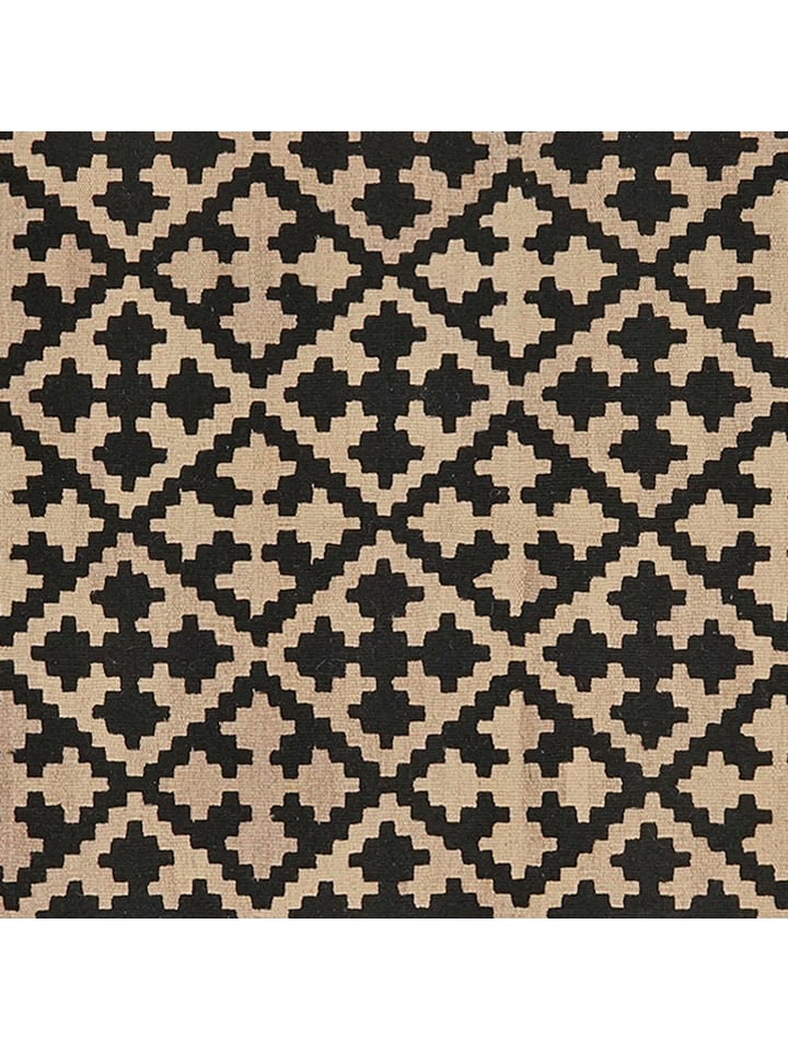 Rugtales Schurwoll-Teppich in Creme/ Schwarz günstig kaufen 200x152 cm