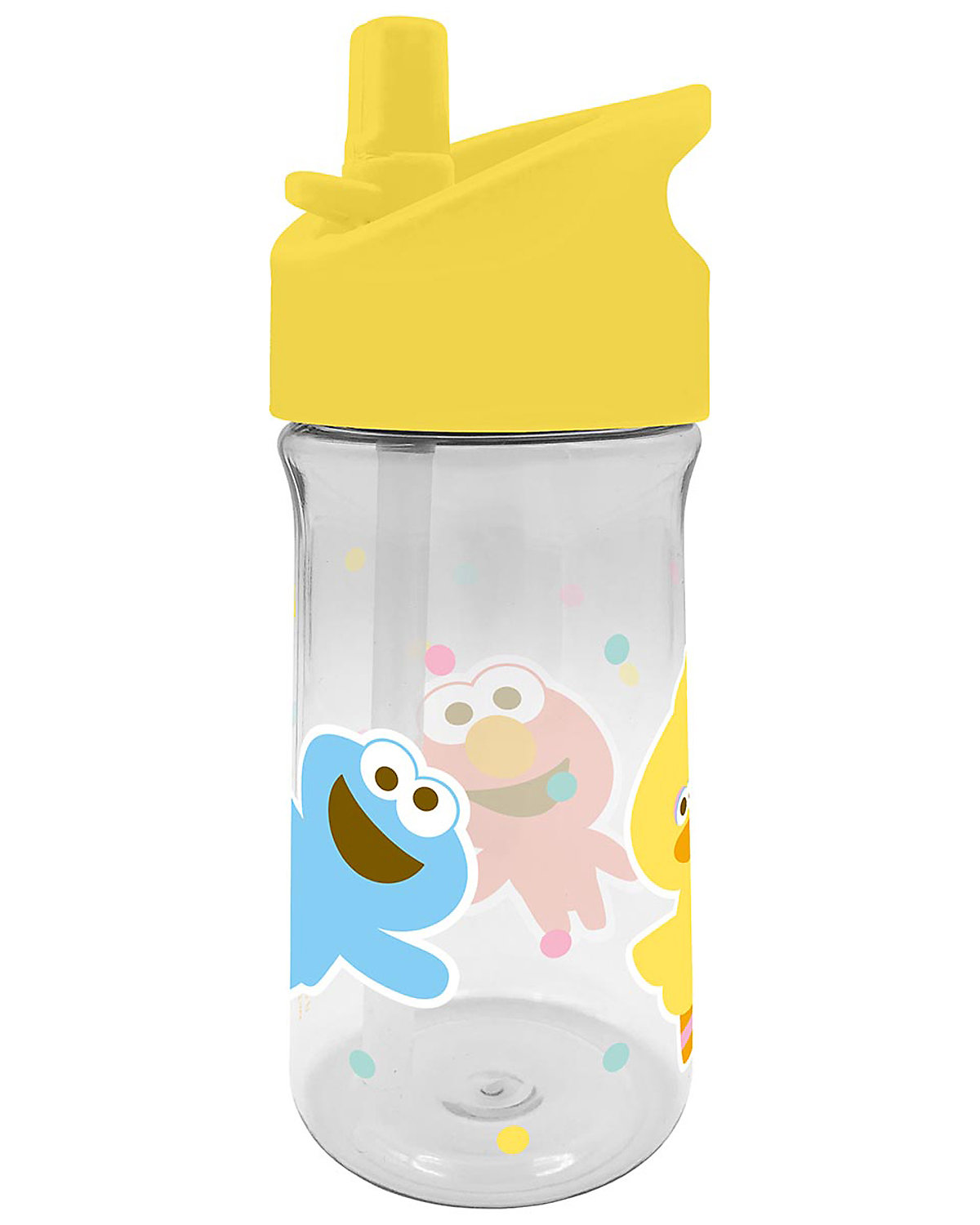 Tritan-Trinkflasche mit integriertem Trinkhalm Sesamstraße Bibo, 350 ml