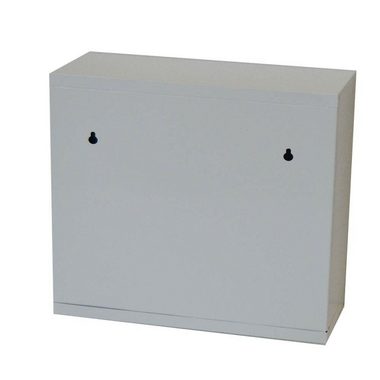 style home Medizinschrank Medikamentenschrank abschließbare Arzneischrank (Tip-on'' Glastür, inkl. 2 Schlüsseln) Erste Hilfe Schrank aus Metall,30ⅹ30ⅹ12cm Weiß- 2 Fächer