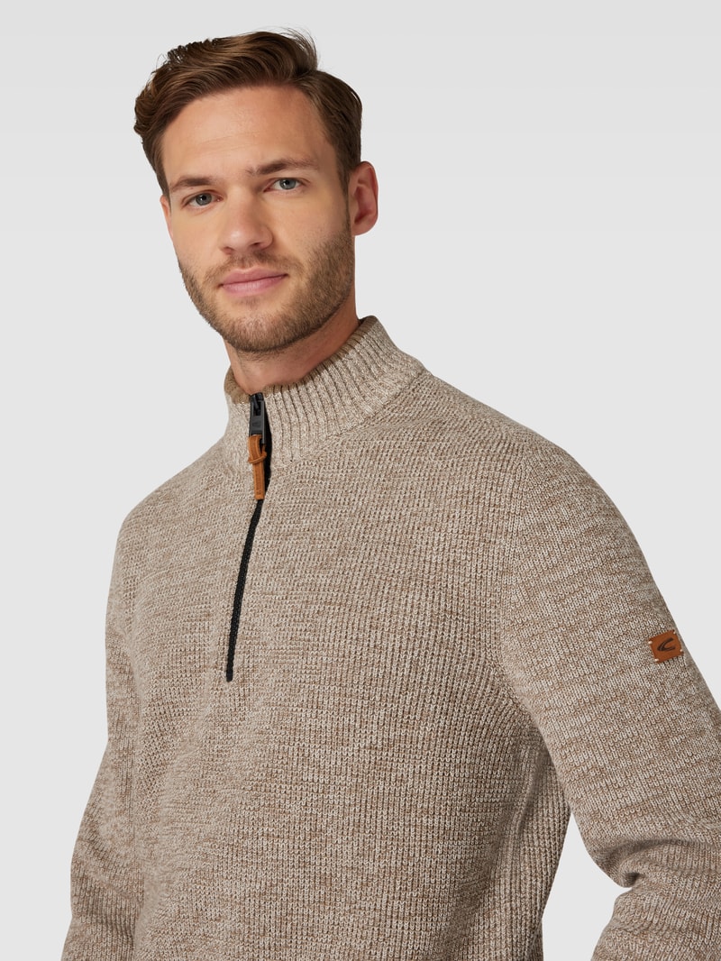 Troyer in melierter Optik in beige
