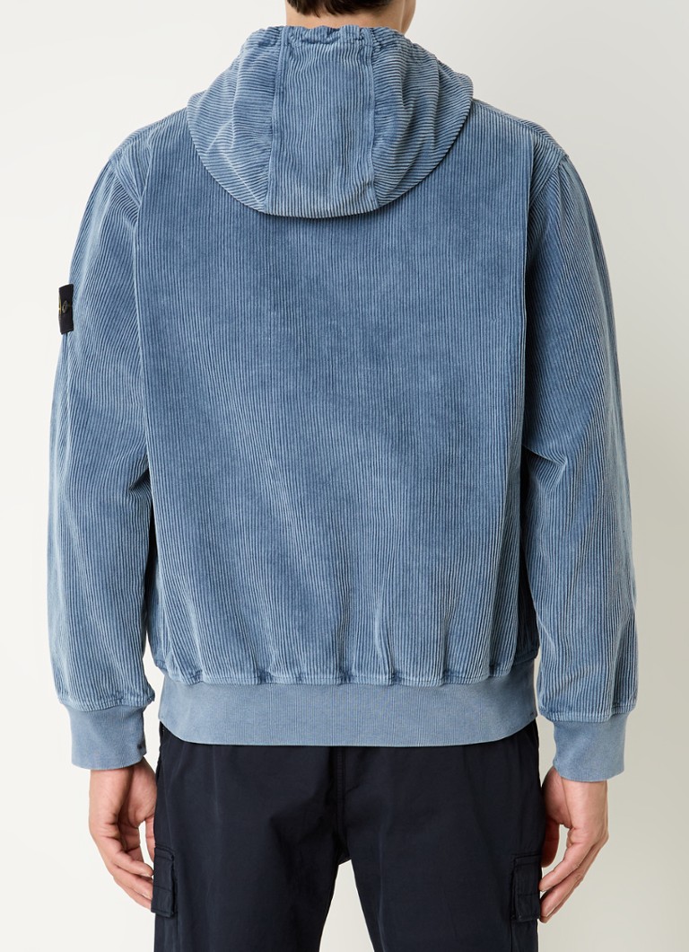 Hanorac Stone Island E5FC3 Corduroy cu logo