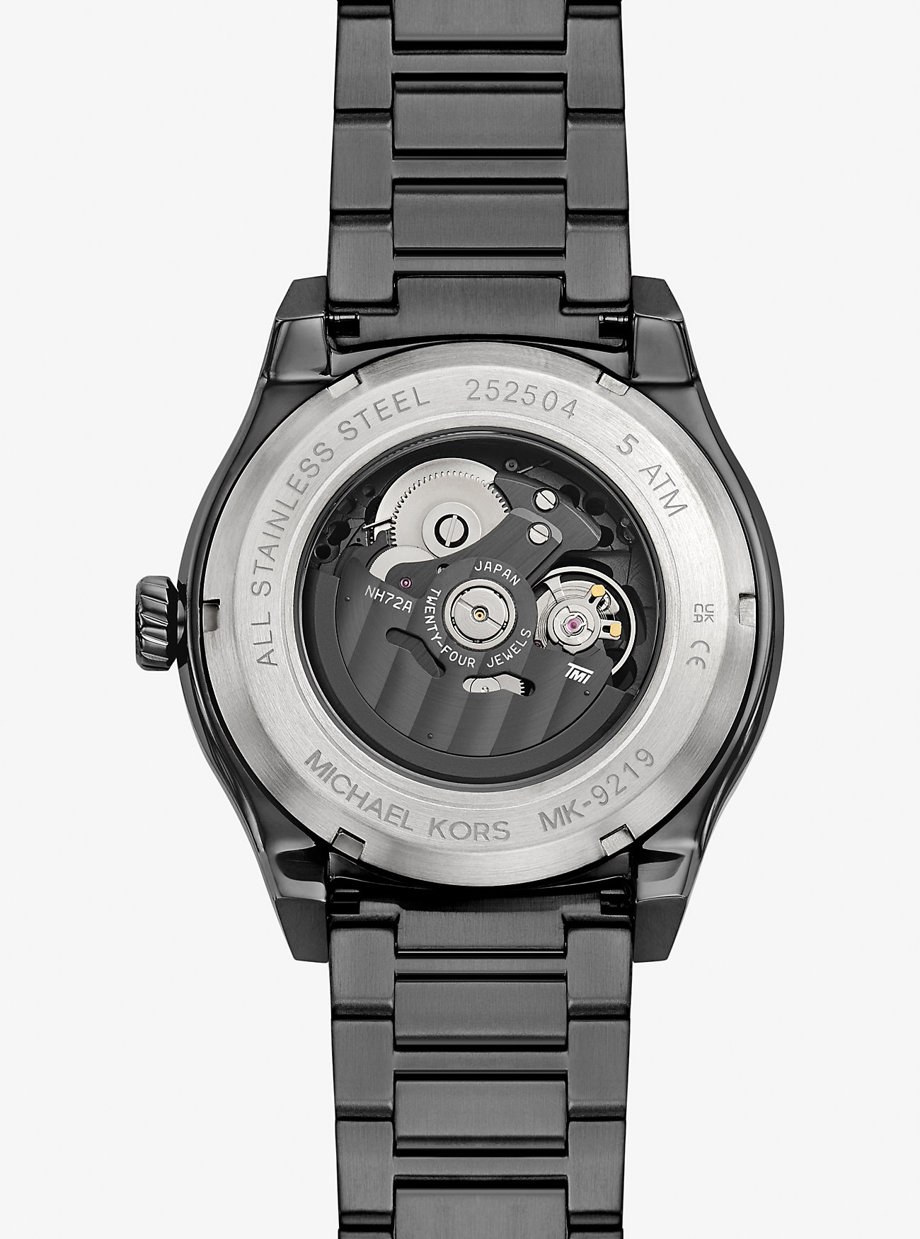 Oversized Panorama Two-Tone Watch - GUNMETAL