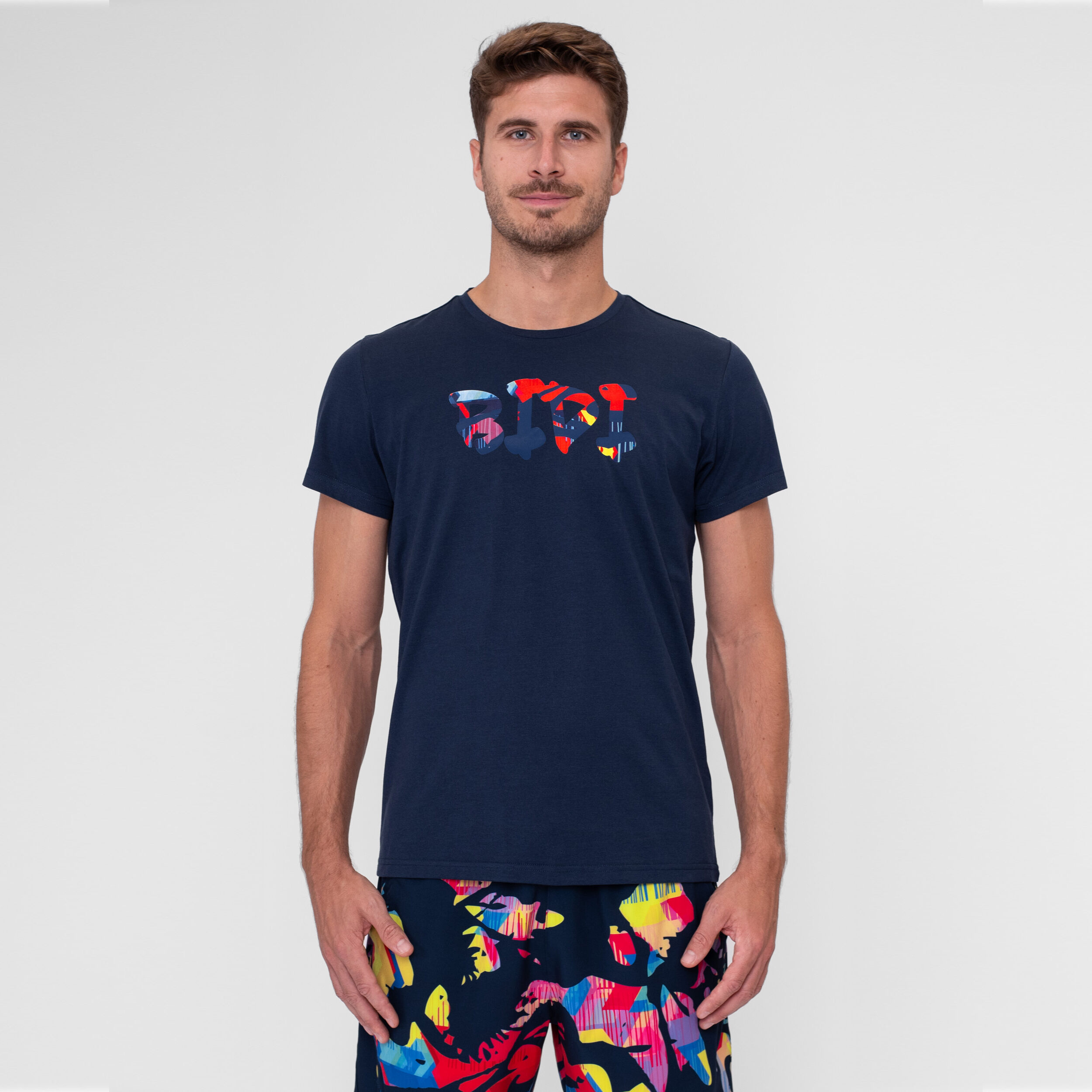 Wild Arts Chill T-Shirt Herren - Dunkelblau, Mehrfarbig