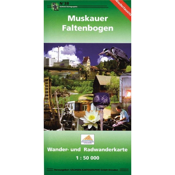 Muskauer Faltenbogen 1 : 50 000 - Wanderkarte