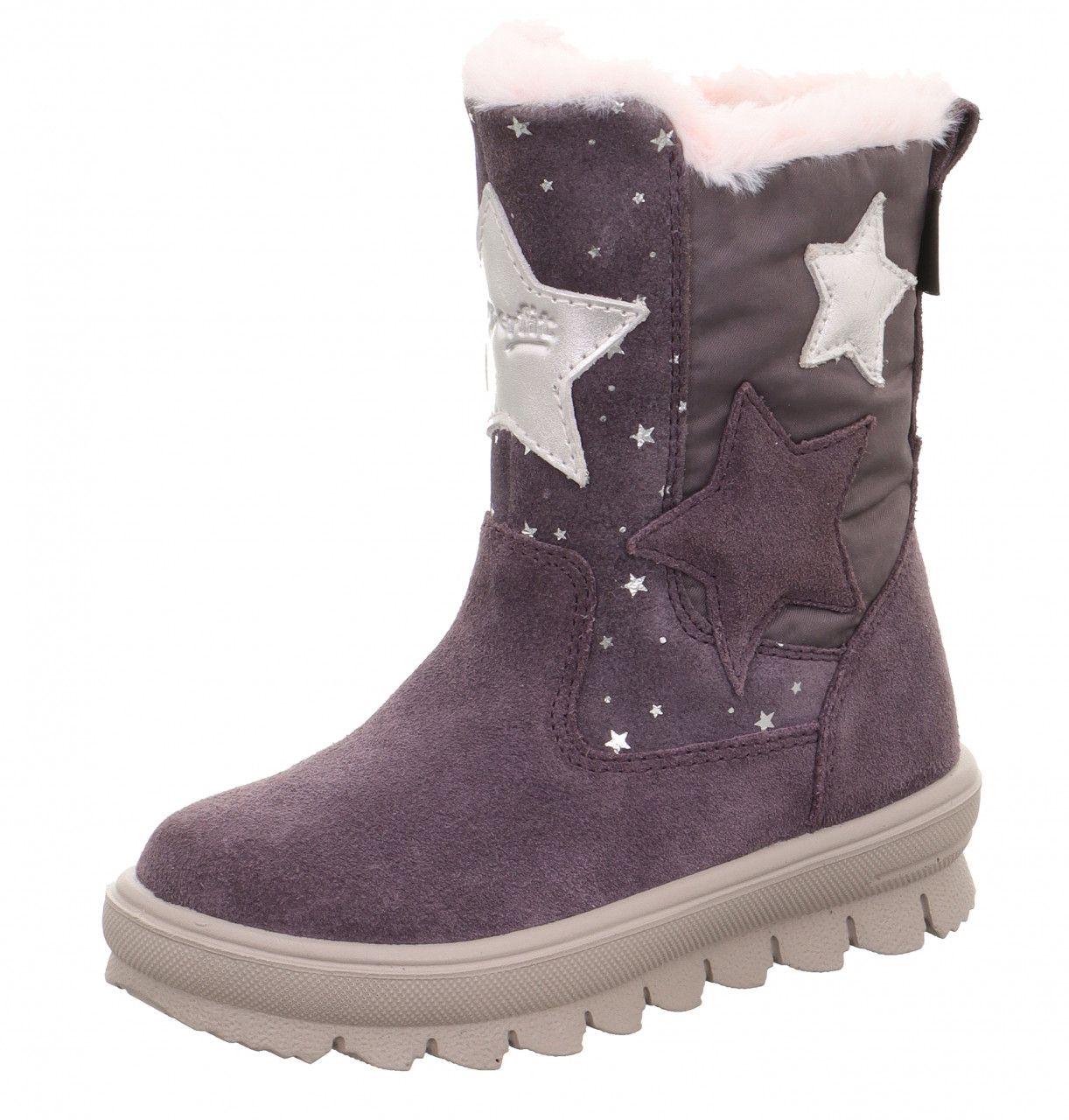 FLAVIA - Lila/Silber Stiefel mit Reißverschluss