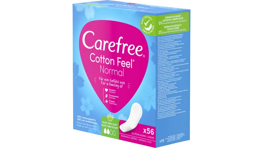 Carefree Slipeinlagen Cotton Feel Normal