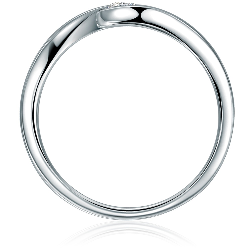 Trilani Bague en argent Argent sterling Oxyde de zirconium (CZ) en Argent Bague