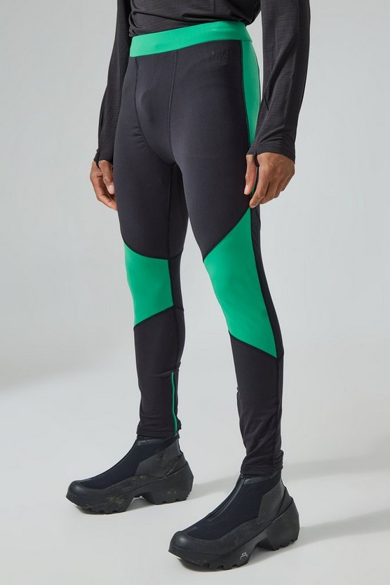 Man Active Colorblock Basic Leggings