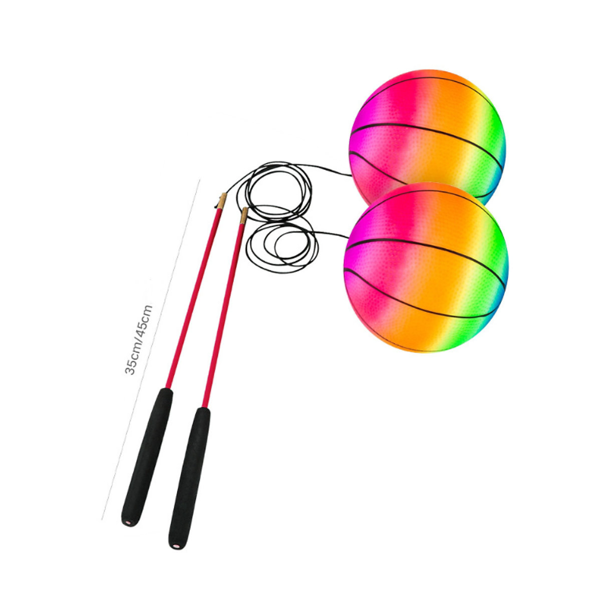 Fitness-Handwurfball Elastizität regenbogen aufblasbares