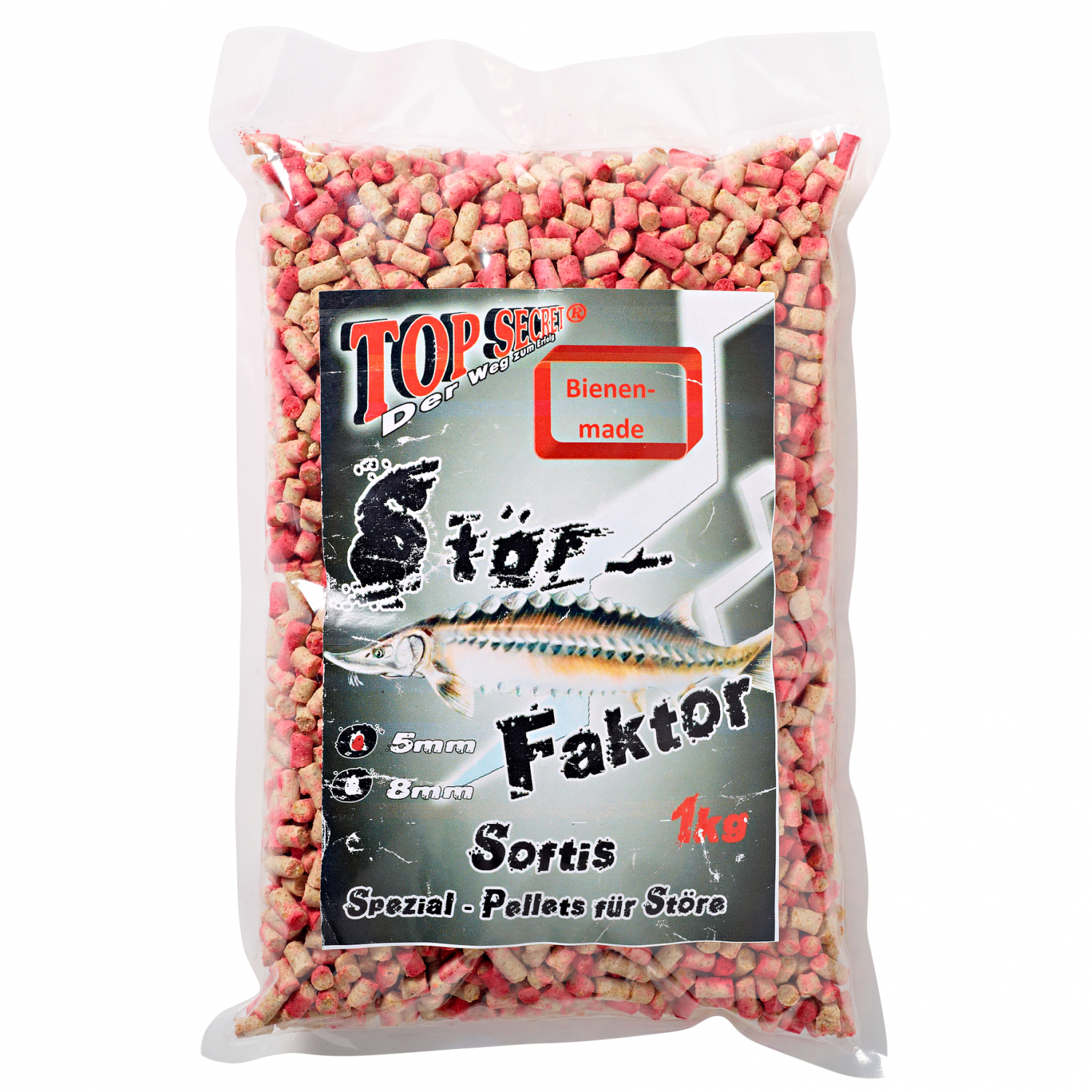 Top Secret Raubfischpellets Stör Faktor (Bienenmade)
