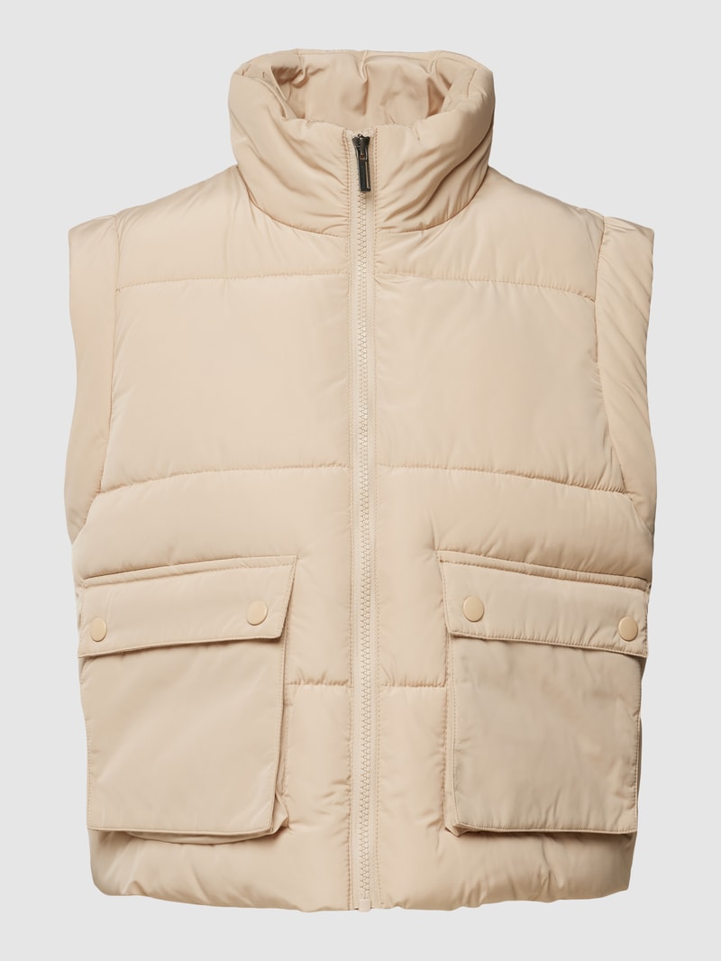 Steppweste mti Stehkragen Modell 'Nina' in beige