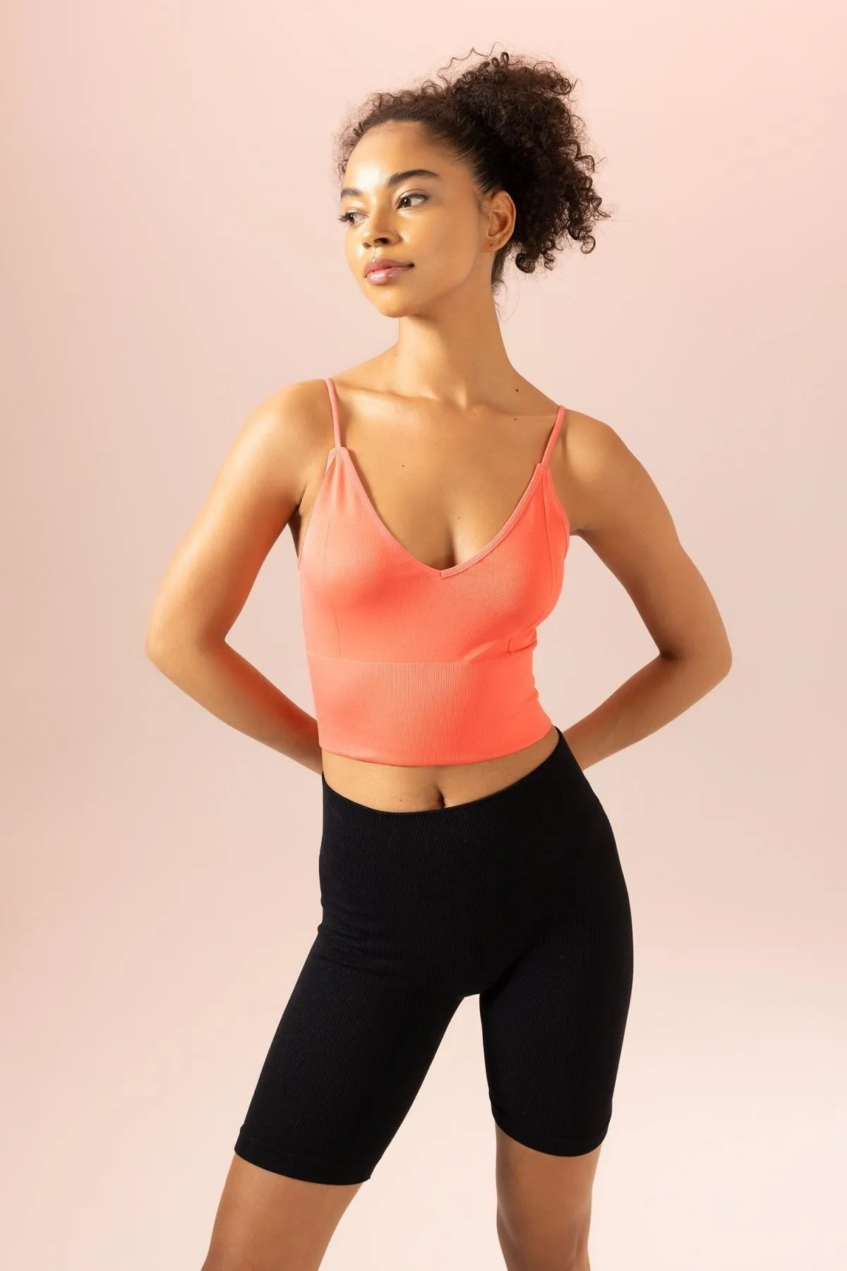 DeFacto  Fit Seamless V-Neck Seamless Athlete A7124ax23hs