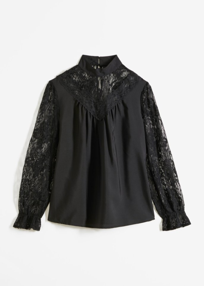 Bluse mit Spitze
