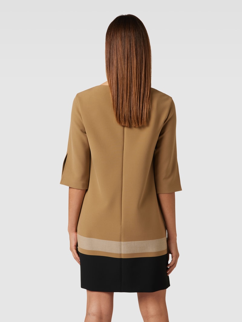 Minikleid mit U-Boot-Ausschnitt Modell 'Dastra' in camel