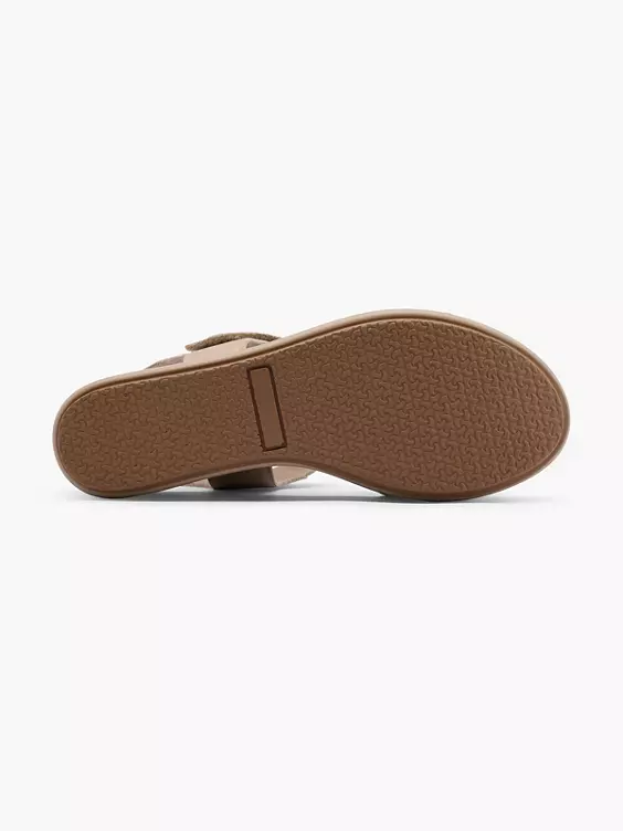 5th Avenue Leder Keilsandalette