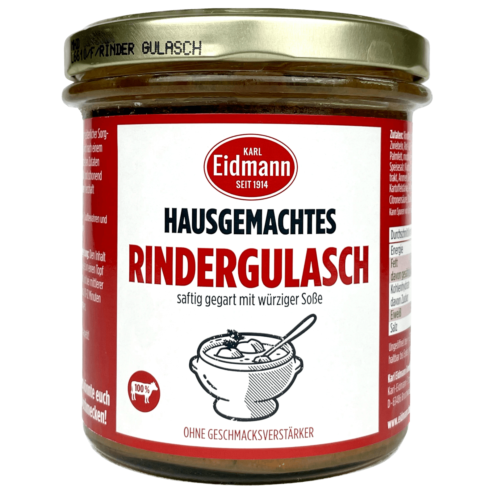Eidmann Rindergulasch 300g