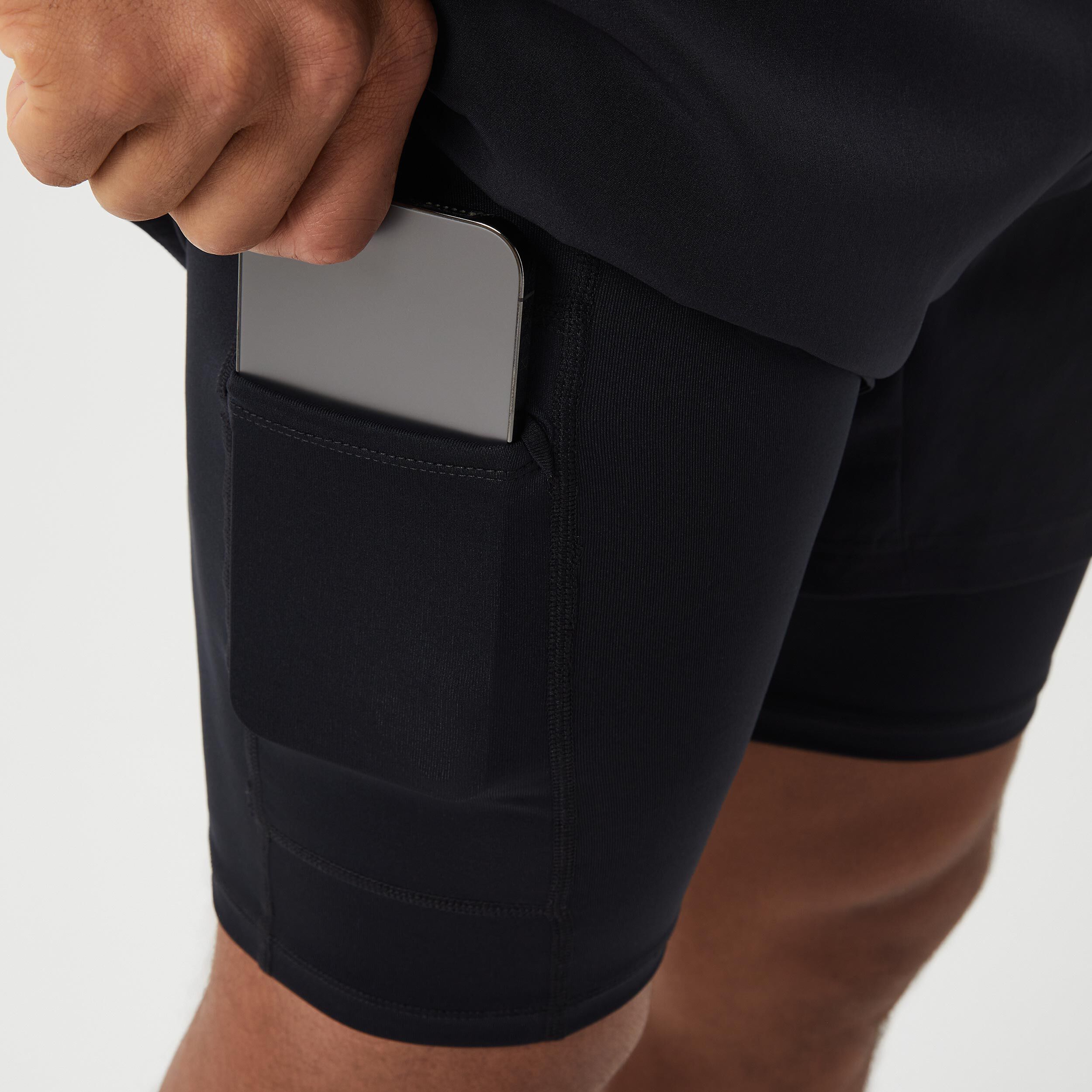 Borg 2 In 1 Shorts Herren - Schwarz