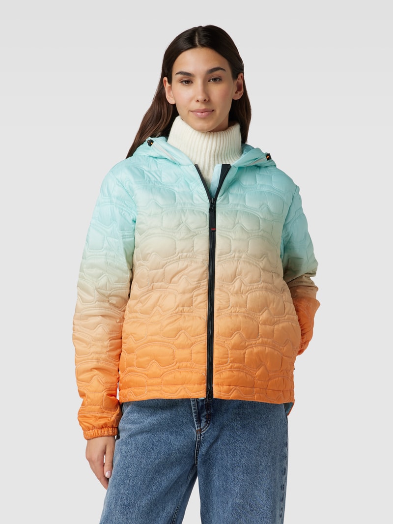 Steppjacke mit Farbverlauf Modell 'ACOLA' in hellblau