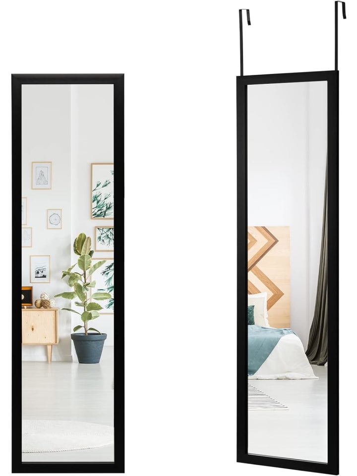 COSTWAY Ganzkörperspiegel in Schwarz günstig kaufen onesize