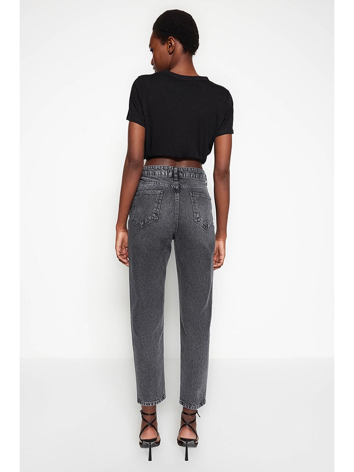trendyol Jeans - Mom fit - in Anthrazit günstig kaufen