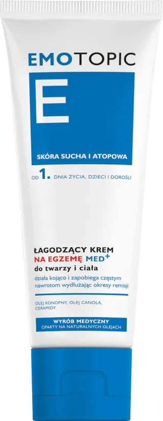 Емотопик Мед+ умирујућа крема за екцем за лице и тело