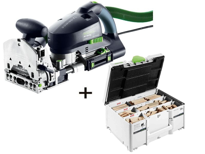 Festool DF700XL-Set2 Dominofreesmachine DF700EQ-Plus+ DOMINO DF700 XL Συλλογή συστημάτων DS/XL