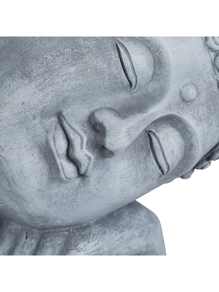 relaxdays Buddha Figur in Hellgrau - (H)60 cm günstig kaufen onesize