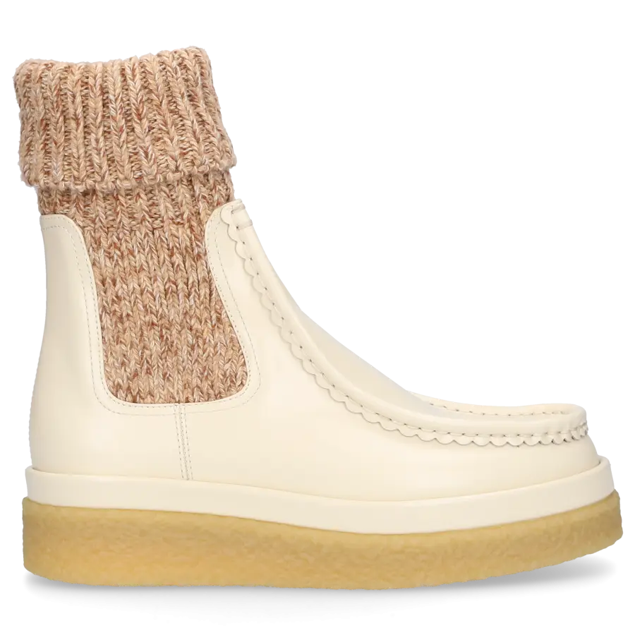 Chloé - Chelsea Boots JAIME Kalbsleder - beige
