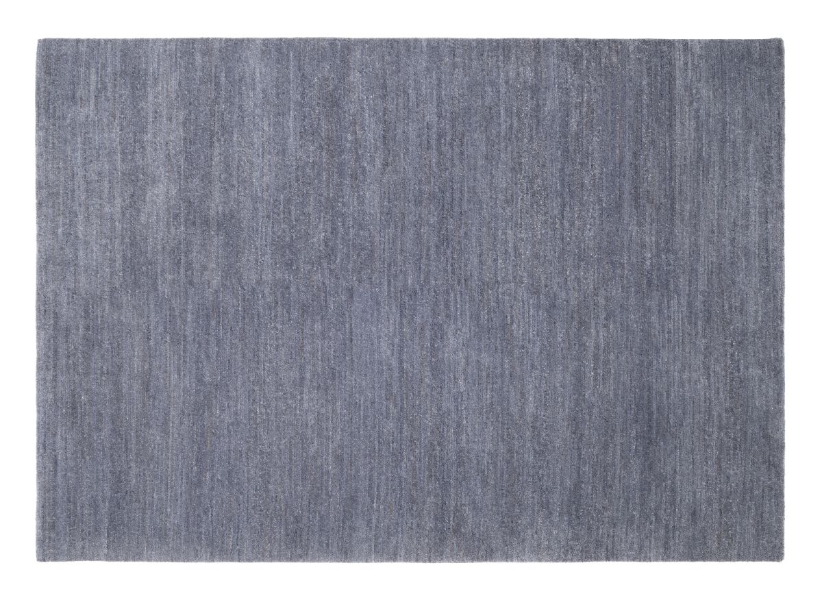Teppich aus Nepal Himali Uni Grau-Blau 170 x 240 cm