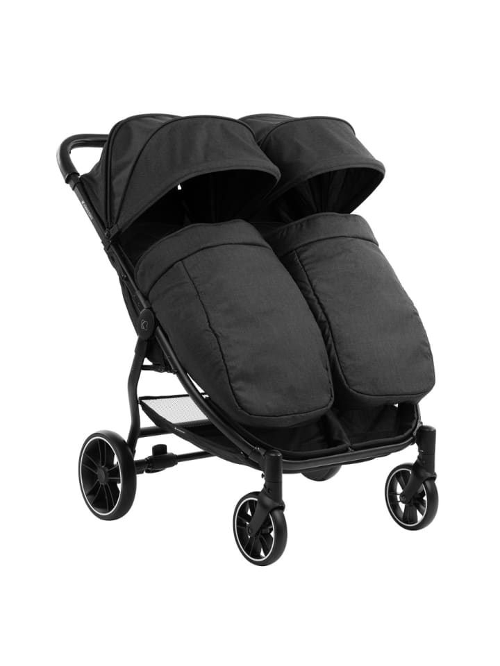 Kikkaboo Zwillingskinderwagen Happy 2 in schwarz günstig kaufen onesize