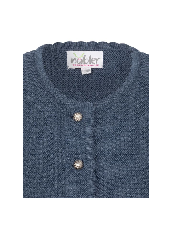 Nübler Kinderstrickjacke Yvonne in Blau günstig kaufen
