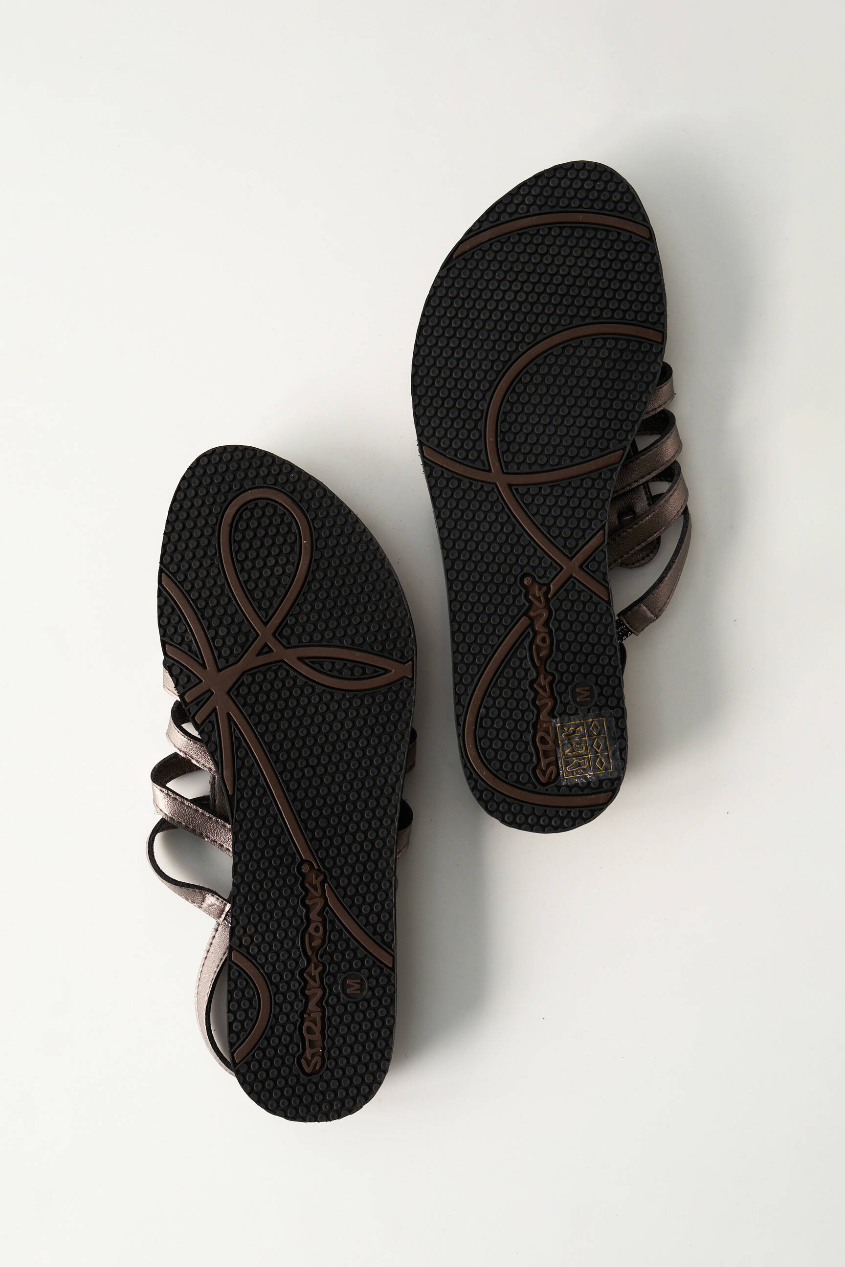 String Tong Spartiates Femme couleur marron