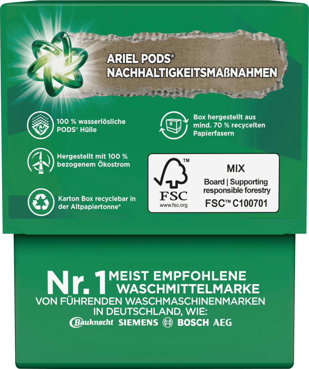 Vollwaschmittel Pods, 19 Wl
