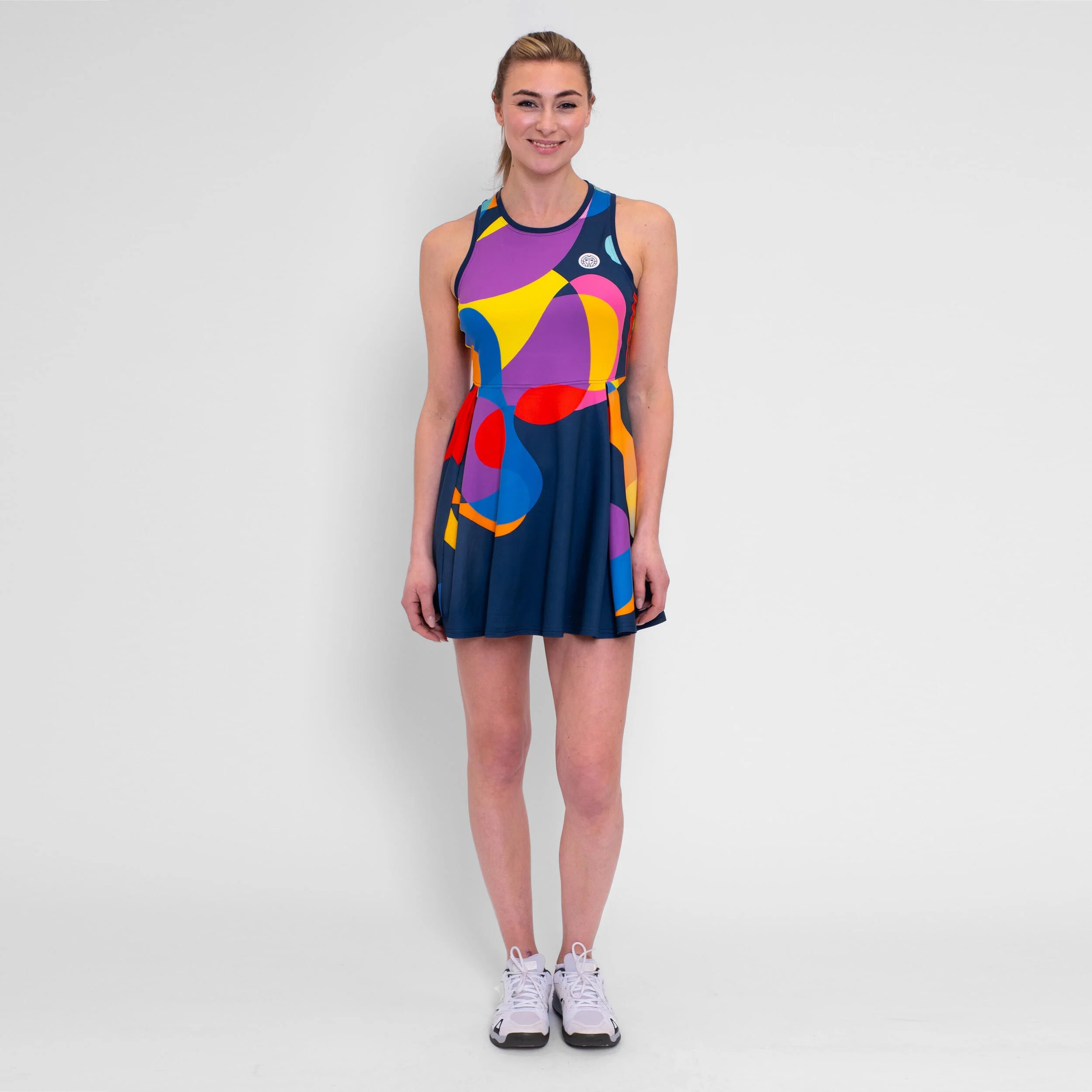 Twiggy Kleid Damen - Dunkelblau, Mehrfarbig