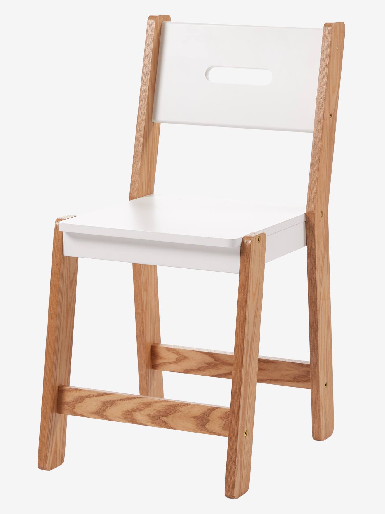 Vertbaudet Kinderstuhl ARCHITEKT JUNIOR, Sitzhöhe 45 cm - aquamarin/natur