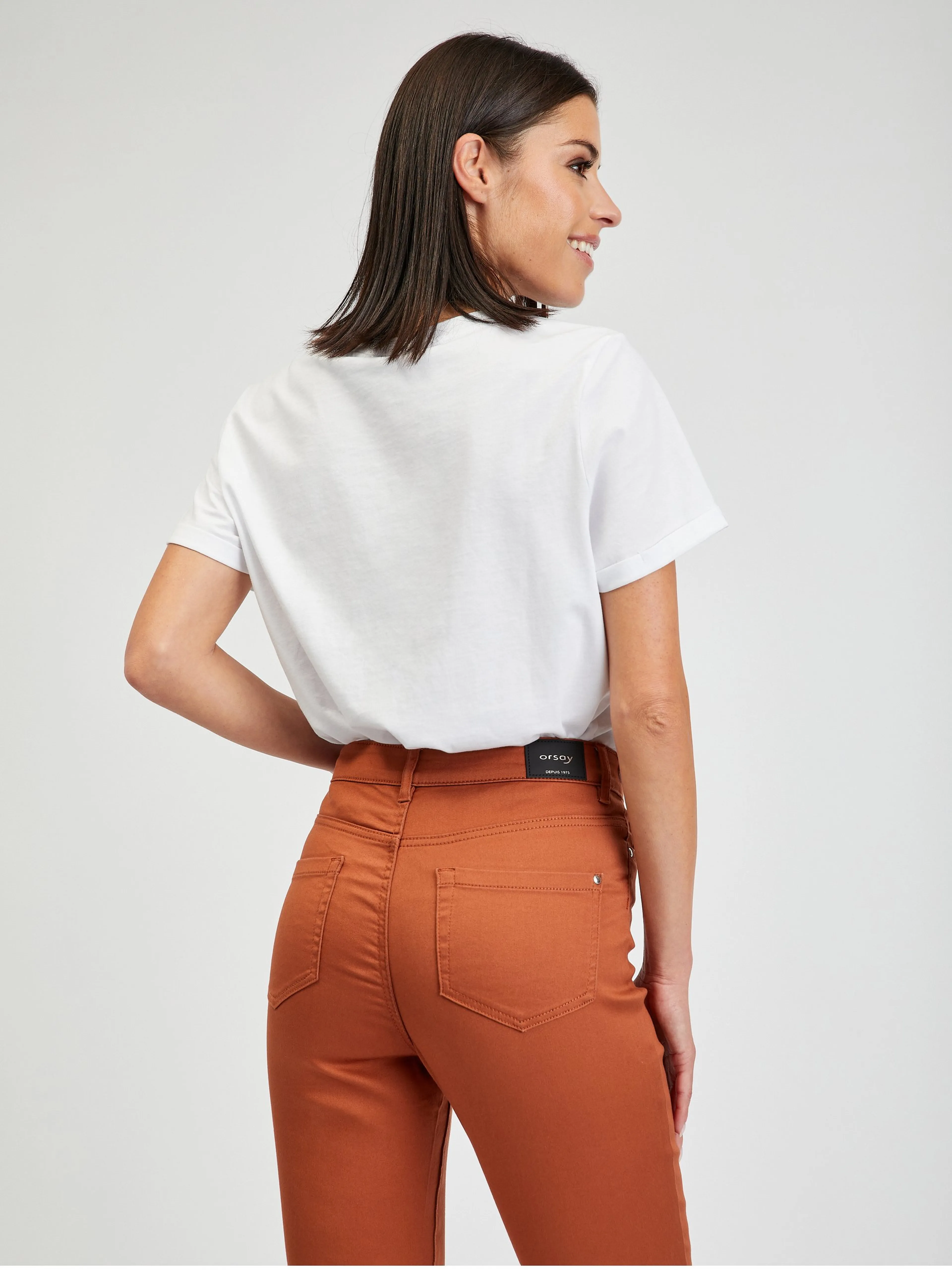 Braune Damenhose mit schmaler Passform ORSAY Paul