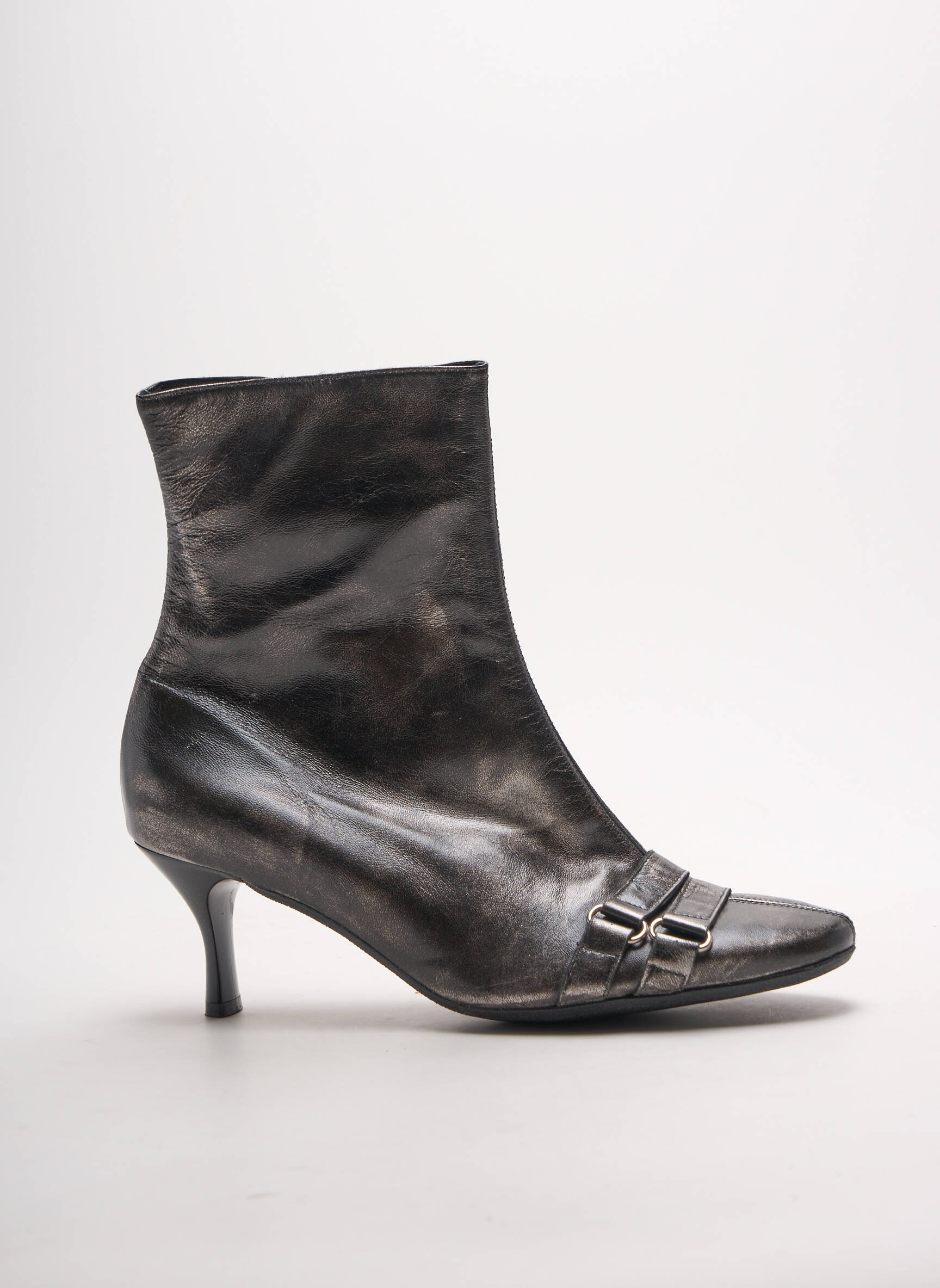 Un Tour En Ville Bottines Femme couleur gris